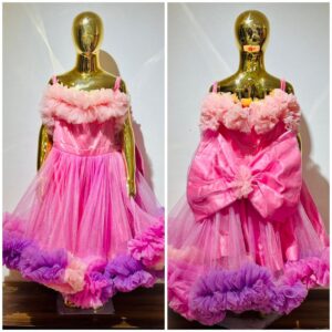 R SQUARE KIDS ROYAL FLOWER BALL GOWN